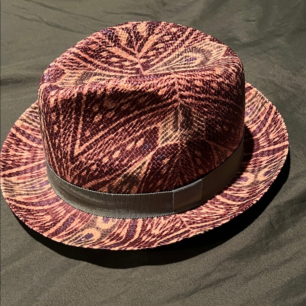 Etro Men’s Green and Purple Patterned Hat
